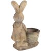 Clayre & Eef 6MG0030 Dekorace do květináče 38x22x49 cm hnědá béžová