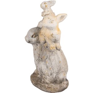 Clayre & Eef Dekorační Králík Hnědobéžový 27x18x43 cm