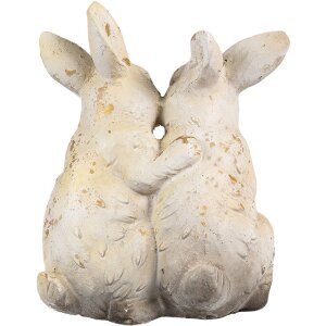 Clayre & Eef Dekorativní Králík Hnědo-Béžový 26x18x33 cm