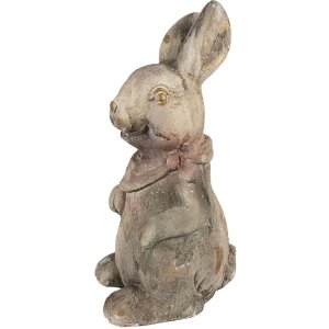 Clayre & Eef Dekorační králík šedý 22x19x41 cm