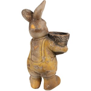 Clayre & Eef 6MG0035 Dekorace Květináč 23x18x41 cm Hnědý