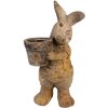 Clayre & Eef 6MG0035 Dekorace Květináč 23x18x41 cm Hnědý