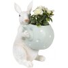Clayre & Eef 6PR3999 Dekorativní králík béžovo-zelený 17x17x23 cm venkovský styl