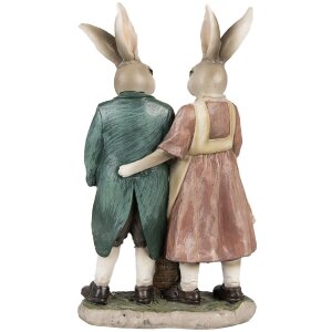Clayre & Eef 6PR4025 Dekorativní králík 15x8x26 cm hnědá