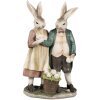 Clayre & Eef 6PR4025 Dekorativní králík 15x8x26 cm hnědá