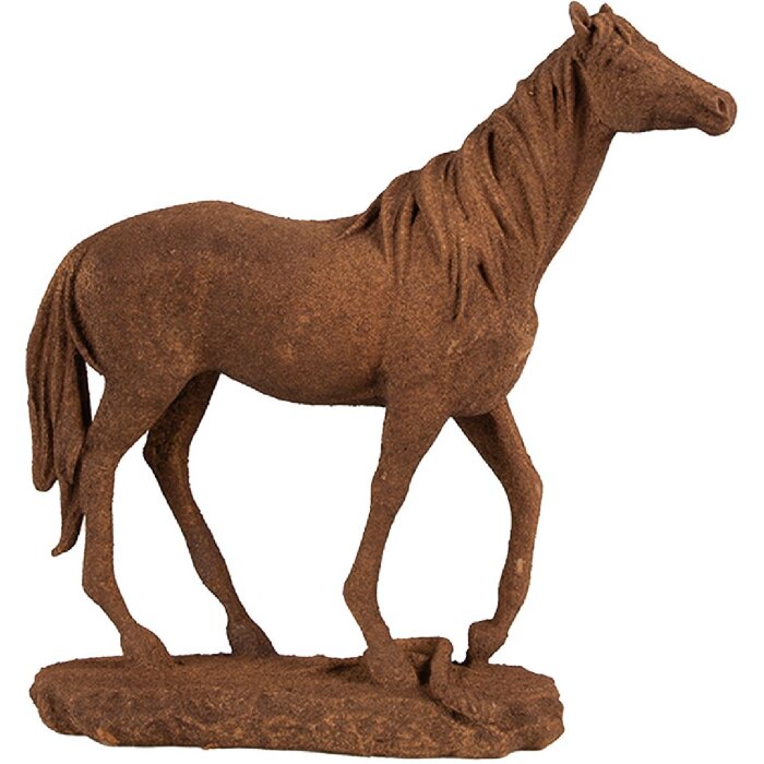 Clayre & Eef 6PR4078 Dekorace Kůň 21x7x21 cm Hnědá