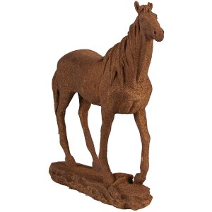 Clayre & Eef 6PR4078 Dekorace Kůň 21x7x21 cm Hnědá