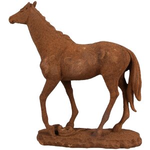 Clayre & Eef 6PR4078 Dekorace Kůň 21x7x21 cm Hnědá