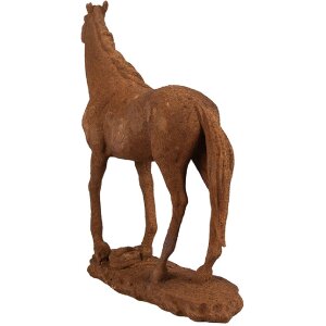 Clayre & Eef 6PR4078 Dekorace Kůň 21x7x21 cm Hnědá