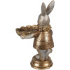 Clayre & Eef mísa s králíkem zlatá 11x9x15 cm