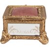 Clayre & Eef 6PR4132 Šperkovnice zlaté barvy 12x12x7 cm