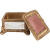 Clayre & Eef 6PR4132 Šperkovnice zlaté barvy 12x12x7 cm