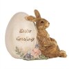 Clayre & Eef 6PR5006 Dekorativní králík s vajíčkem 12x7x9cm hnědý
