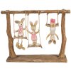 Clayre & Eef 6PR5010 Dekorativní králík hnědá béžová 26x6x20 cm