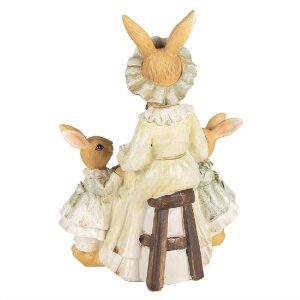 Clayre & Eef 6PR5022 Dekorativní zajíček 14x10x19 cm hnědá zelená