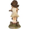 Clayre & Eef 6PR5027 Dekorativní figurka Děti na kole Hnědá 10x6x14 cm