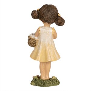 Clayre & Eef 6PR5028 Dětská dekorativní figurka žlutá 6x4x13 cm