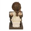 Clayre & Eef 6PR5029 Dekorativní figurka dítě s klavírem hnědá 10x6x10 cm