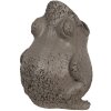 Clayre & Eef 6PR5059 Dekorace do květináče Žába 19x18x23cm šedá