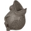 Clayre & Eef 6PR5059 Dekorace do květináče Žába 19x18x23cm šedá