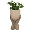 Clayre & Eef 6PR5061 Dekorace Květináč 22x19x37 cm béžový