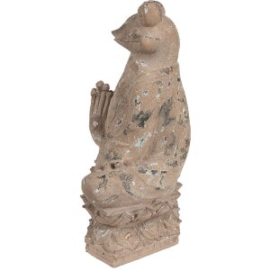Clayre & Eef 6PR5063 Dekorativní žába hnědá 27x17x37 cm