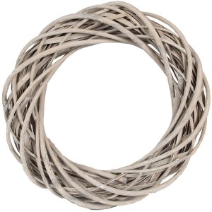 Clayre & Eef Dekorační věnec hnědý 30x6 cm