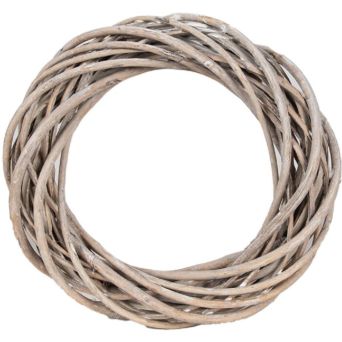 Clayre & Eef 6RO0600XS Dekorační věnec hnědý 20x5 cm