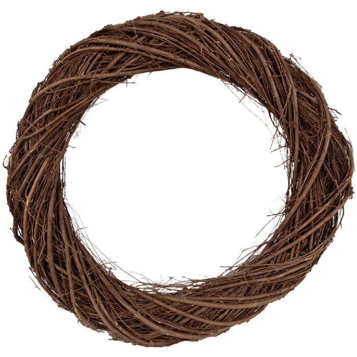 Clayre & Eef 6RO0602XXL Dekorativní věnec hnědý 50x8 cm Elegantní design