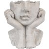 Clayre & Eef 6TE0498S Květináč šedý 17x14x18 cm