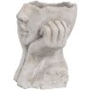 Clayre & Eef 6TE0498S Květináč šedý 17x14x18 cm
