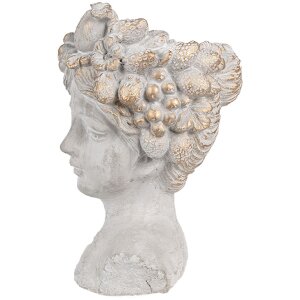 Clayre & Eef 6TE0499S Květináč šedý 14x14x22 cm