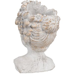 Clayre & Eef 6TE0499S Květináč šedý 14x14x22 cm