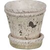 Clayre & Eef 6TE0503S Květináč béžový Ø 9x9 cm - stylová dekorace
