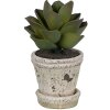 Clayre & Eef 6TE0503S Květináč béžový Ø 9x9 cm - stylová dekorace