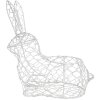 Clayre & Eef 6Y5481L Košík Rabbit White 28x15x30 cm Dekorace