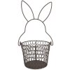 Clayre & Eef 6Y5488 Koš Rabbit Brown Ø 15x34 cm
