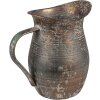 Clayre & Eef 6Y5504 Dekorativní džbán šedý 19x13x19 cm