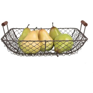 Clayre & Eef 6Y5526 Koš hnědý 32x26x8/12cm Stylový úložný prostor