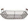 Clayre & Eef 6Y5526 Koš hnědý 32x26x8/12cm Stylový úložný prostor