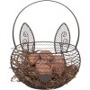 Clayre & Eef 6Y5528 Koš Rabbit Brown Ø 20x12/27 cm Žehlička