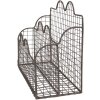 Clayre & Eef 6Y5530 Stojan na dopisy hnědý 27x12x22 cm - Elegantní kancelářské doplňky