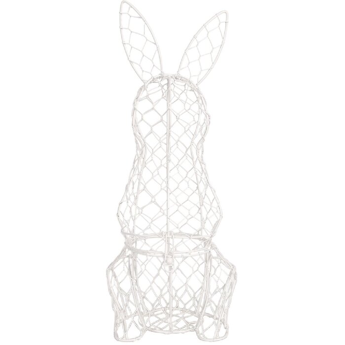 Clayre & Eef 6Y5535 Košík Rabbit White 12x14x39 cm