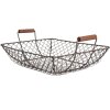Clayre & Eef 6Y5543 Sada košíků 2 kusy hnědá 40x34x14/36x30x13cm