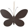 Clayre & Eef Dekorační závěs Motýl růžový 16x4x10 cm