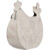 Clayre & Eef Dekorativní kuře 15x6x14 cm Bílá - Venkovský styl