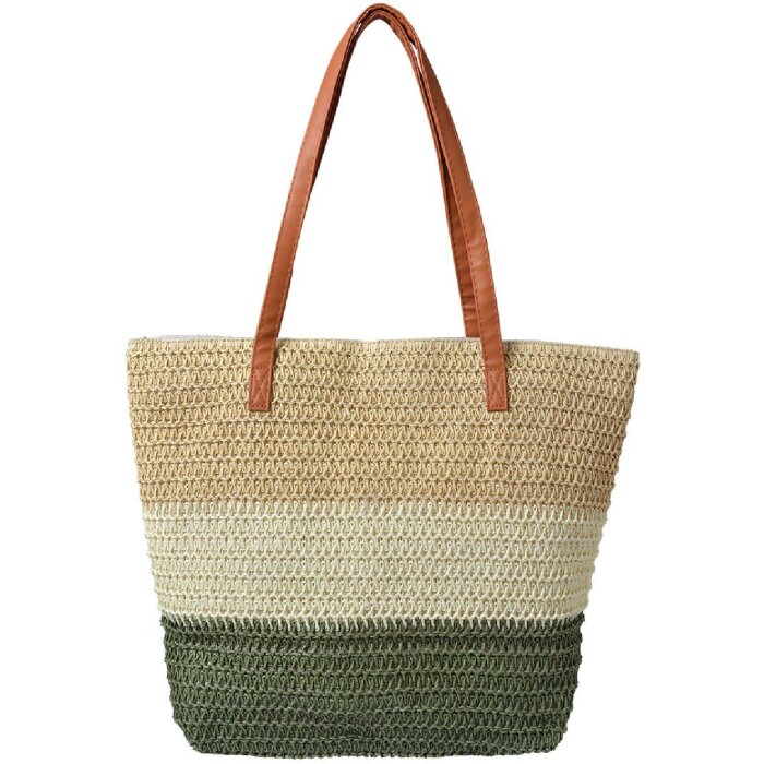 Juleeze JZBG0280 Taška béžovo-zelená 50x13x40 cm Elegantní design pro každodenní použití