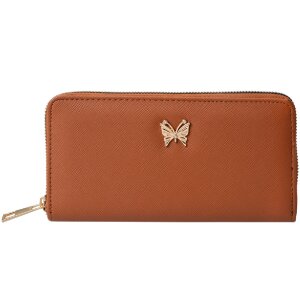 Juleeze JZWA0193CH Peněženka Butterfly Brown 19x10cm