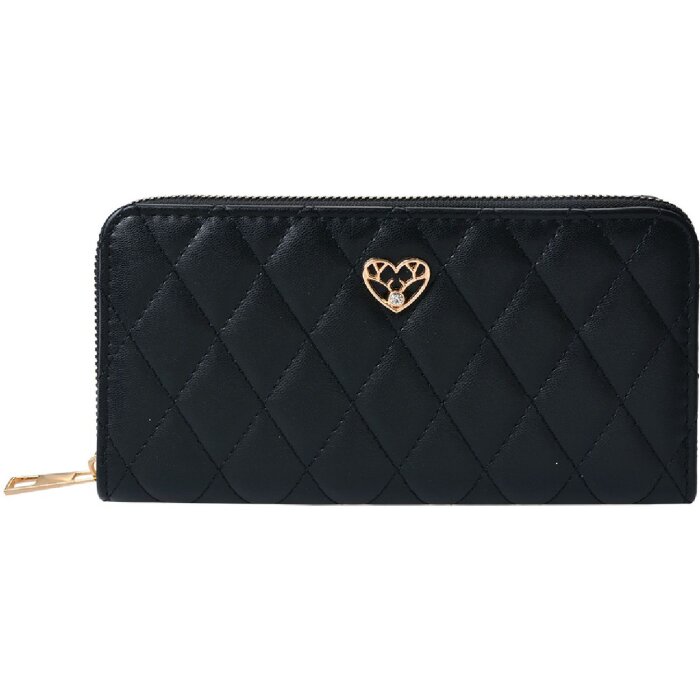 Juleeze JZWA0195Z Prošívaná peněženka černá 19x10cm