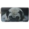 Juleeze JZWA0199 Peněženka Pug Print Grey 19x10cm